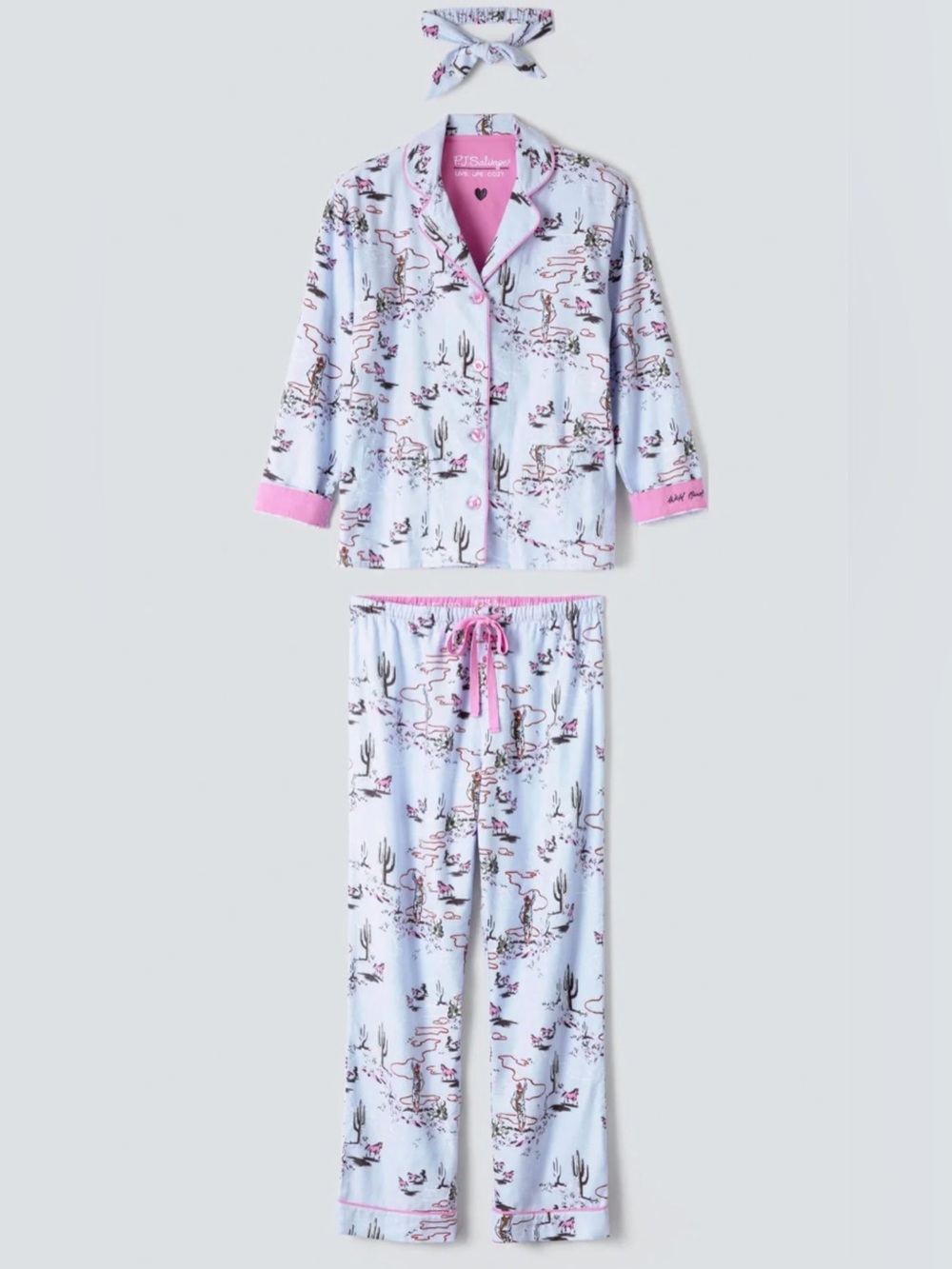 PJ Salvage Wild Heart Western Desert Print Flannel Pajama